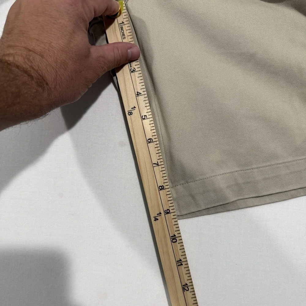 VTG 90s NWT Polo Ralph Lauren Tyler Short Mens 33 Tan Khaki Pleated Chino Shorts